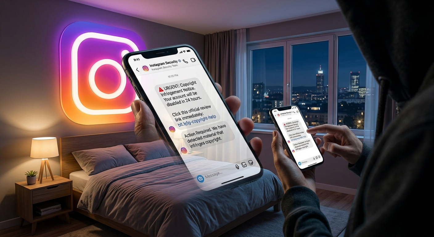 Received a Fake Copyright Message on Instagram? Do This First